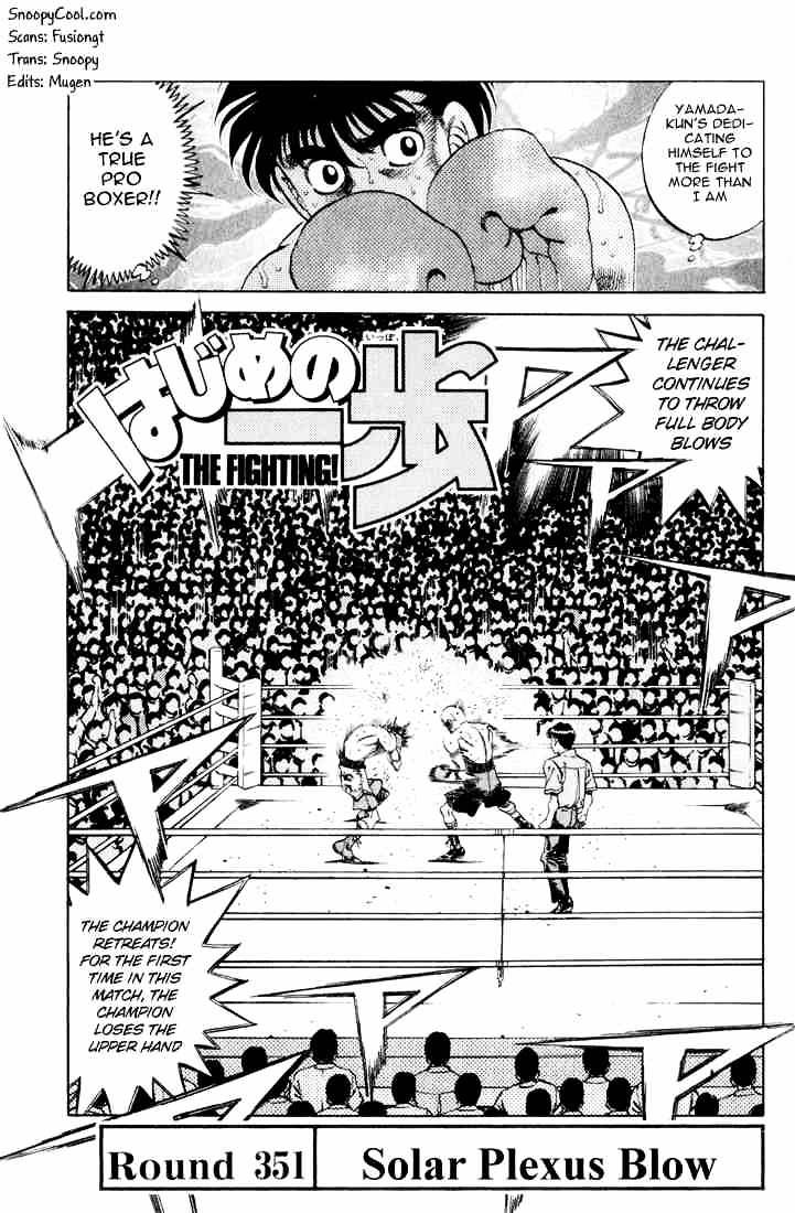 Hajime no Ippo: Fighting Spirit, Chapter 351 image 01